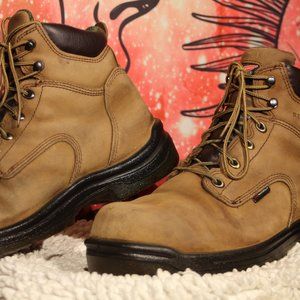 RED WING 'King Toe' Brown Leather Safety Toe Work Boots 2260 SIZE 12 D